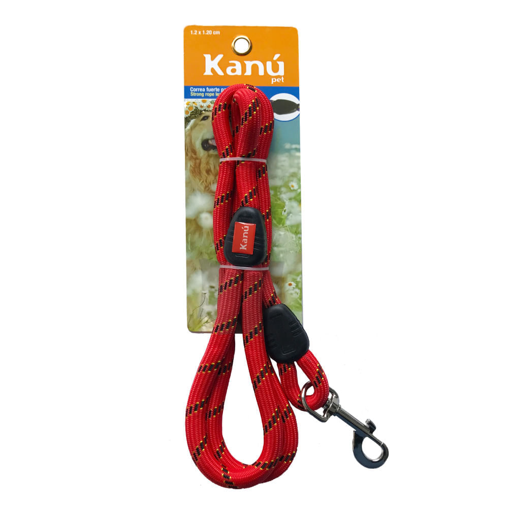 Correa Roja Kanu Para Perro