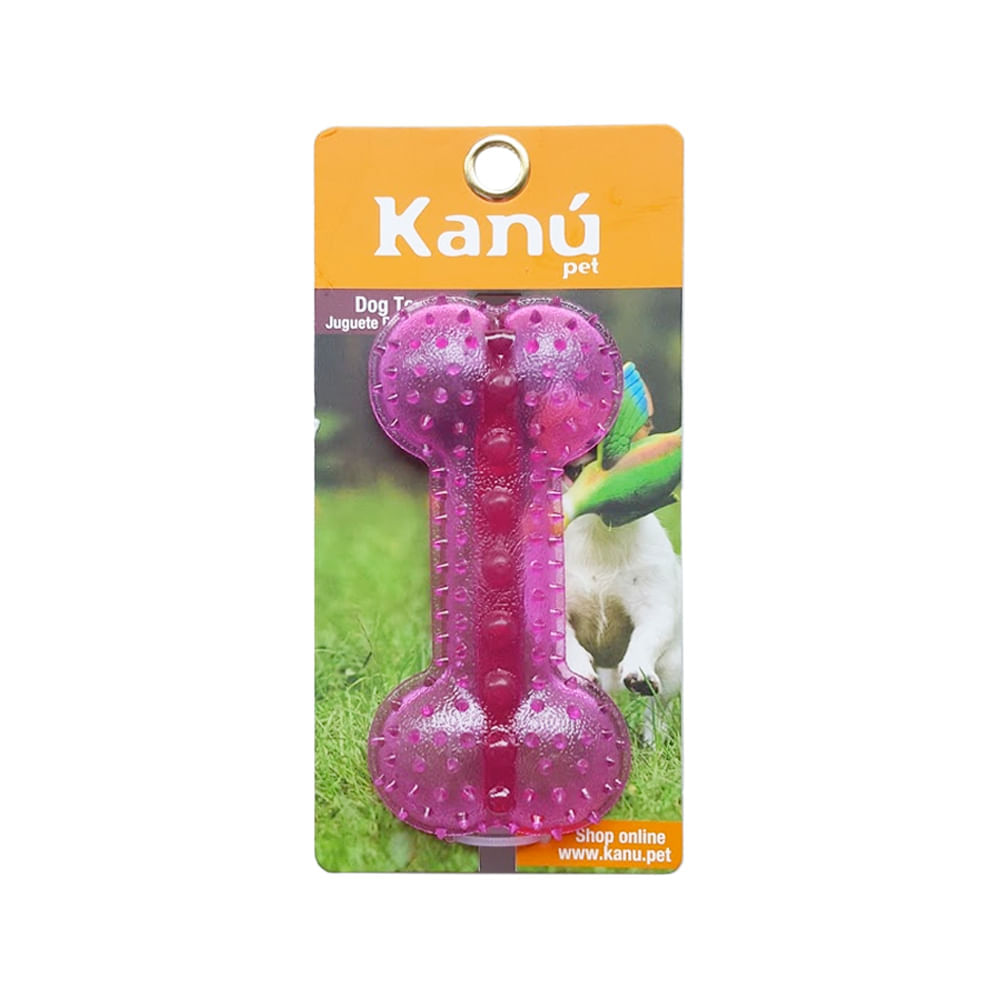 Juguete Porta Snack De Hueso Rojo Kanu para perro