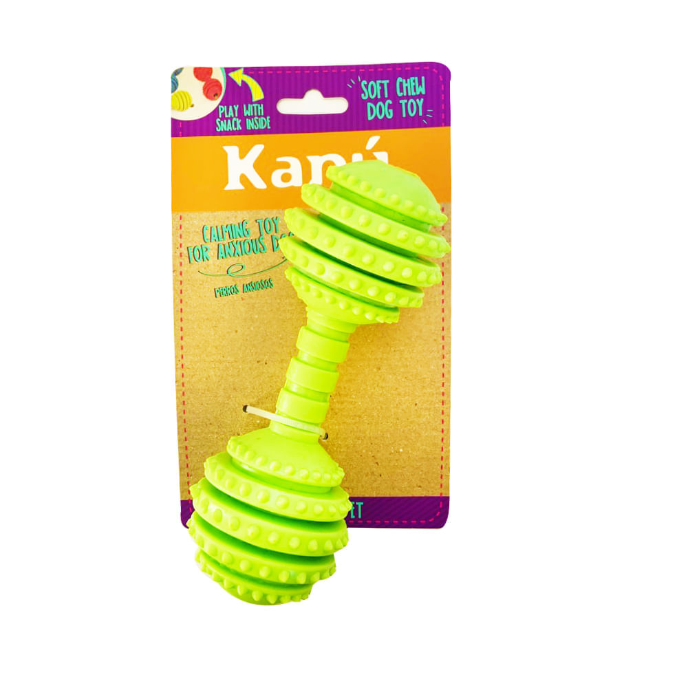 Juguete Kanu Porta Hueso Verde Para Perro