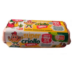 Huevos rojos Súper Criollo Forte x12und