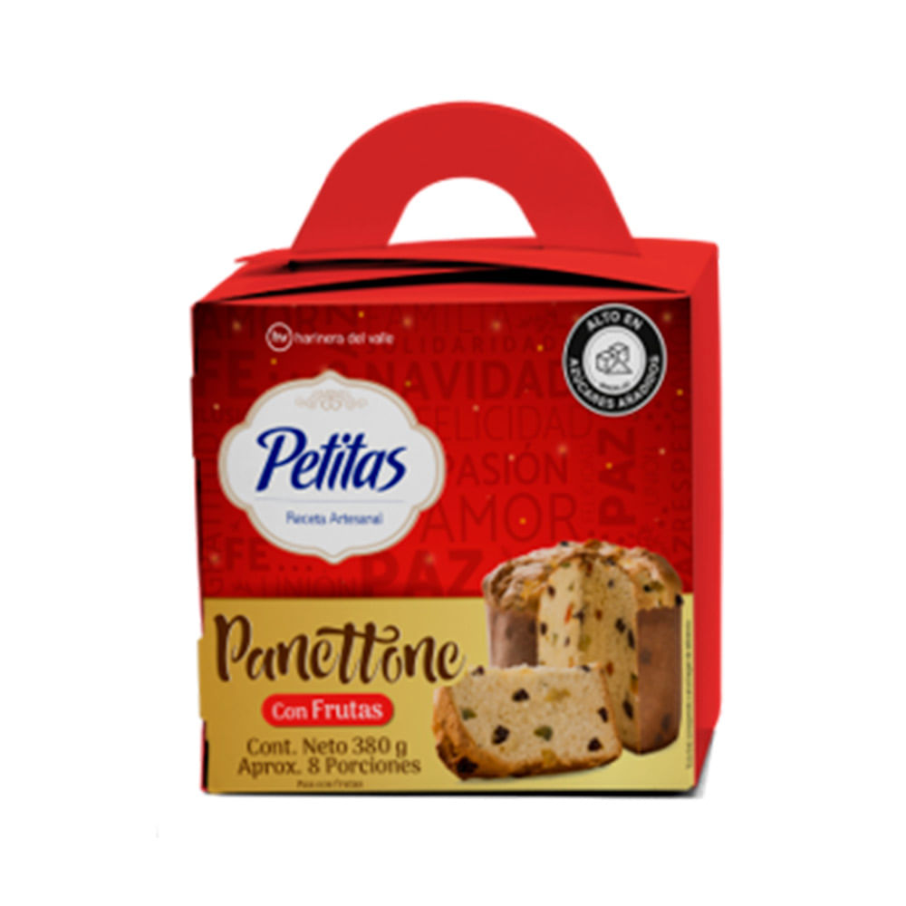Panettone Petitas frutas x380g