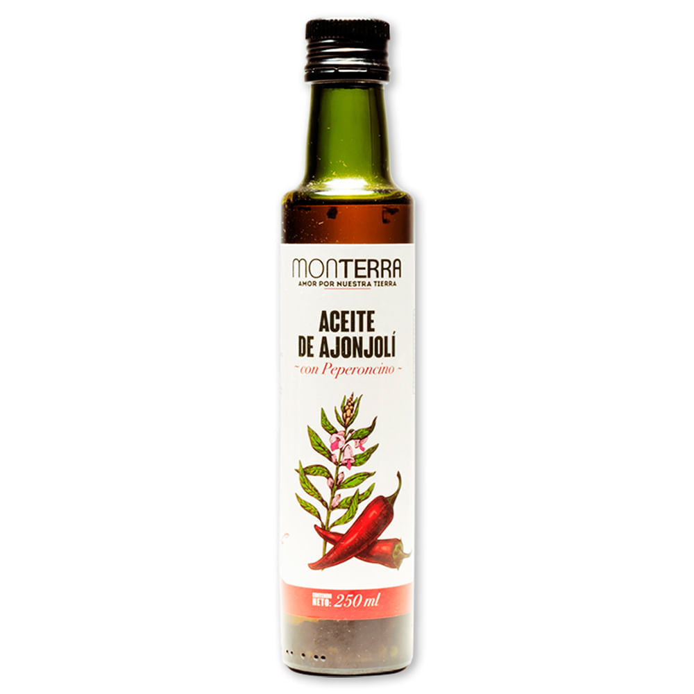 Aceite Monterra ajonjolí peperoncino x250ml