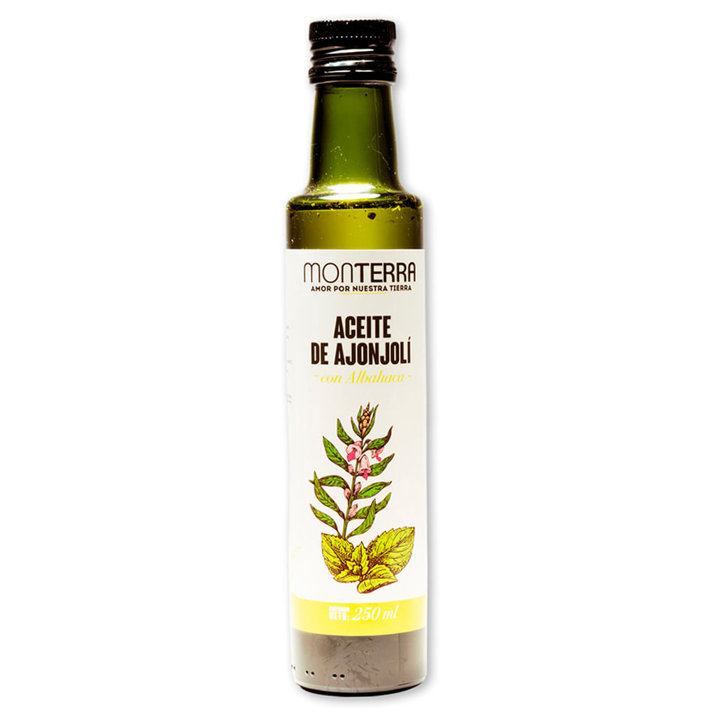 Aceite Monterra ajonjolí albahaca x250ml