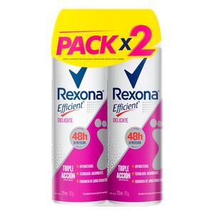 Desodorante Rexona pies aerosol efficient delicate x2und x210ml c-u