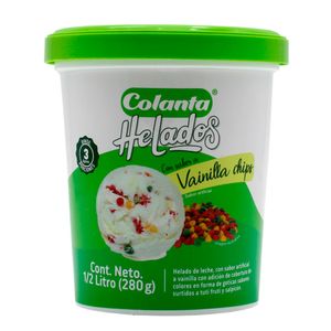 Helado Colanta vainilla chips x280g