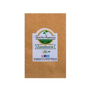 Semillas orgánicas Onc zanahoria x3gr