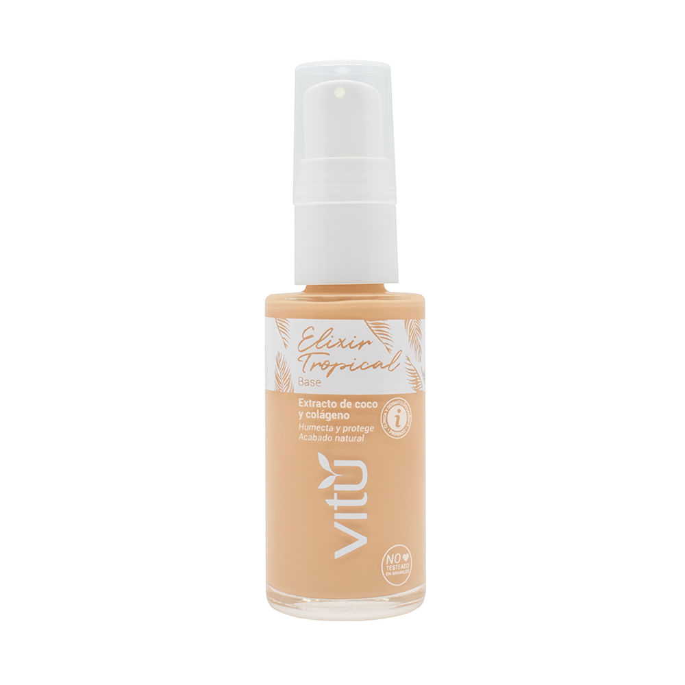 Base Vitú colágeno coco tono 3 nuez x30ml