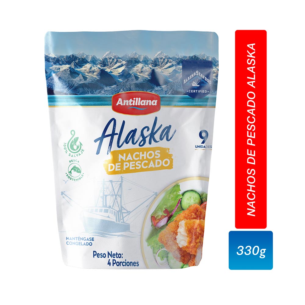 Nachos de pescado alaska Antillana x330g