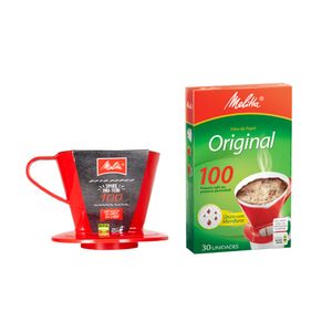 Filtro Mellita Papel Original Caja x30und +Soporte Filtro x1und