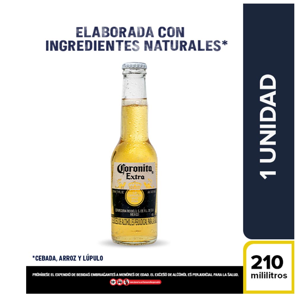 Cerveza Coronita botella x210ml