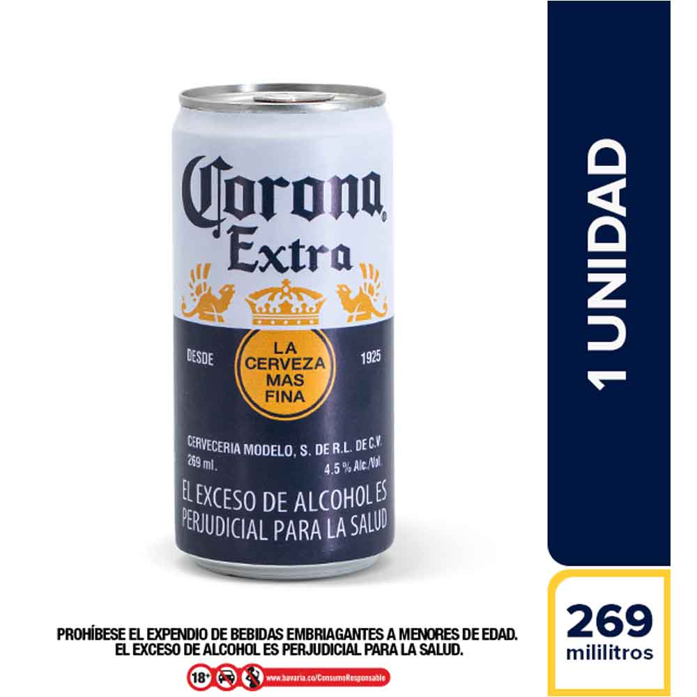 Cerveza Corona lata x239ml