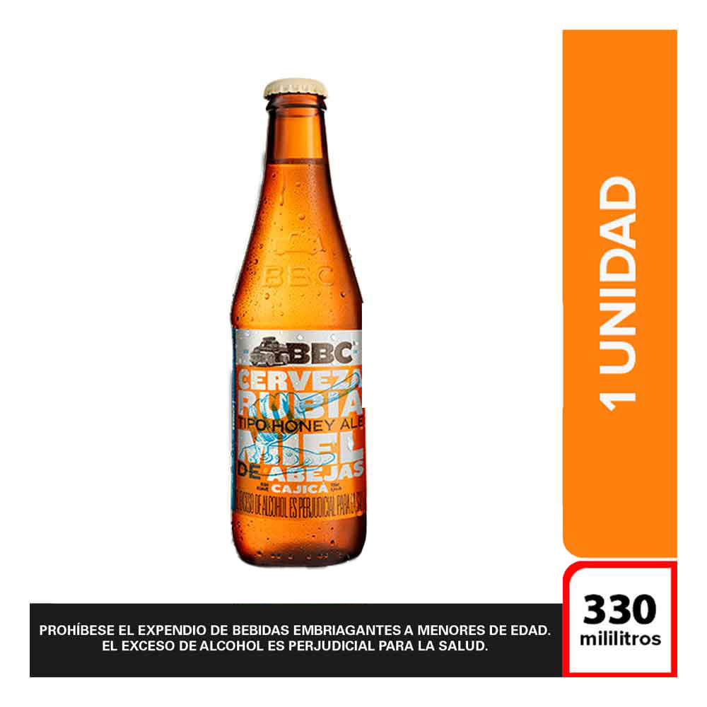 Cerveza BBC Cajicá Miel botella x330ml