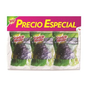 Esponja de Acero Inoxidable Scotch-Brite Pague 2 y Lleve 3
