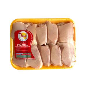 Filete contra Muslo Sin Piel Pollo Fiesta