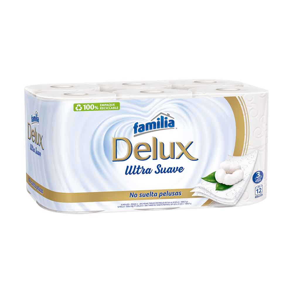 Papel higiénico Familia Delux x 12 rollos
