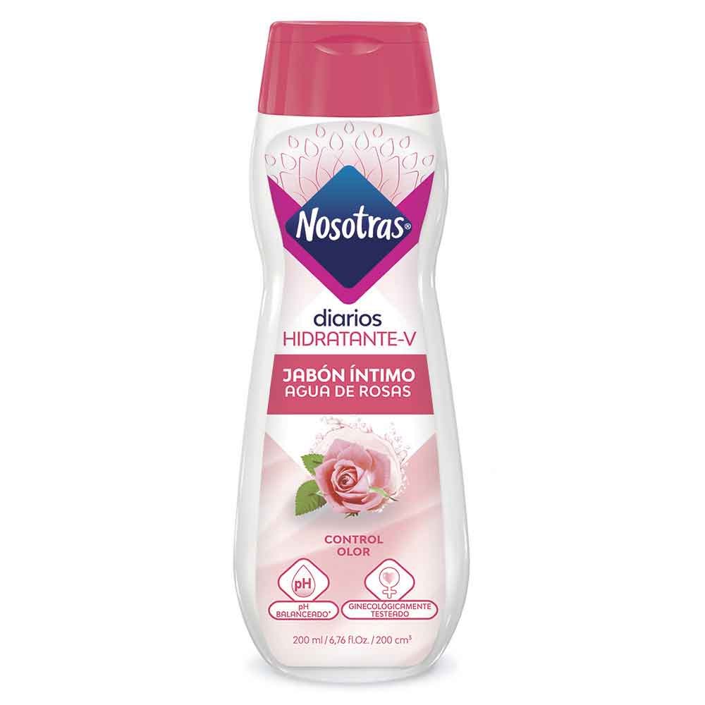 Jabón Íntimo Nosotras agua de rosas x200ml