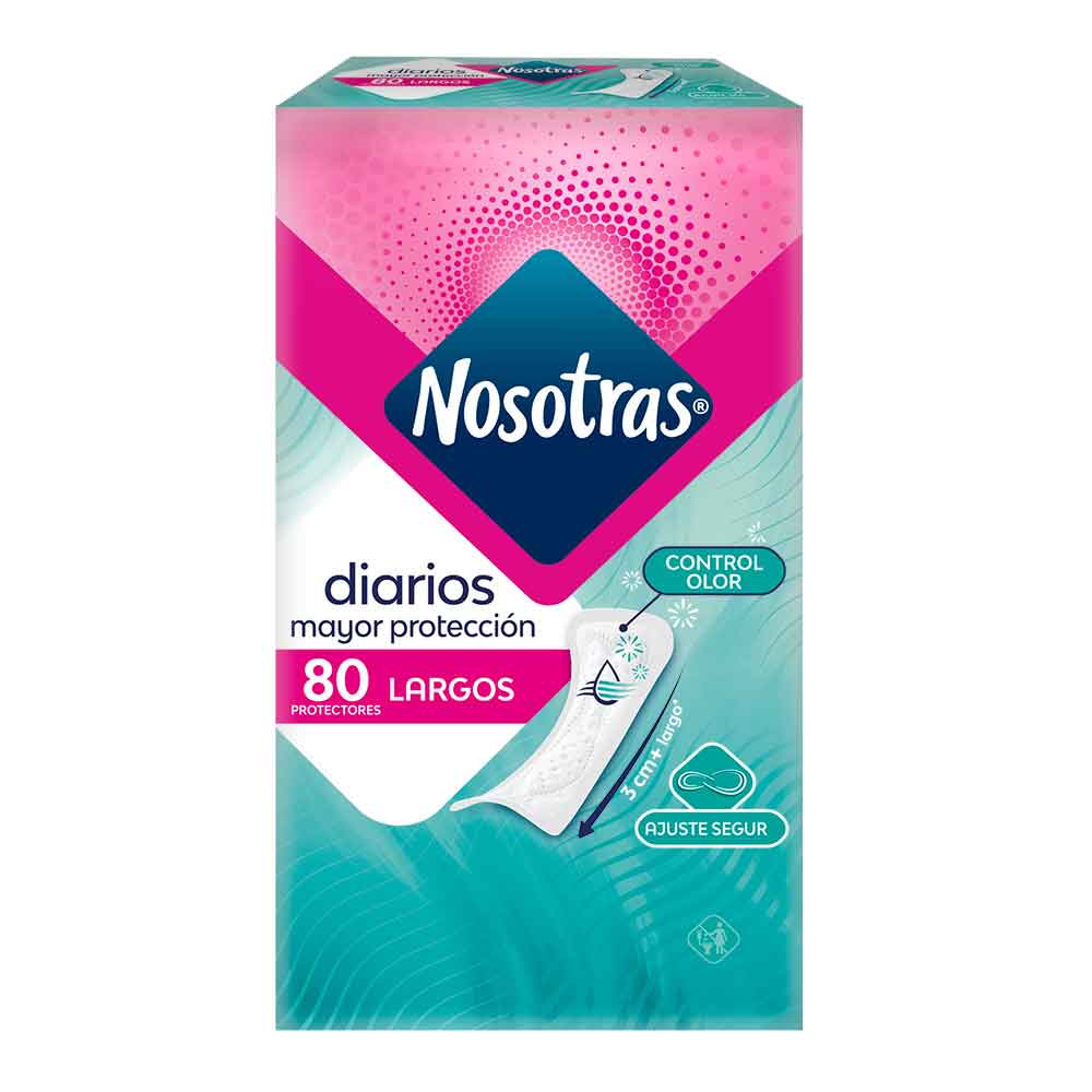 Protectores diarios Nosotras largos x80und