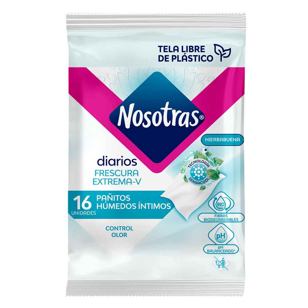 Pañitos Íntimos Nosotras Frescura extrema x16und