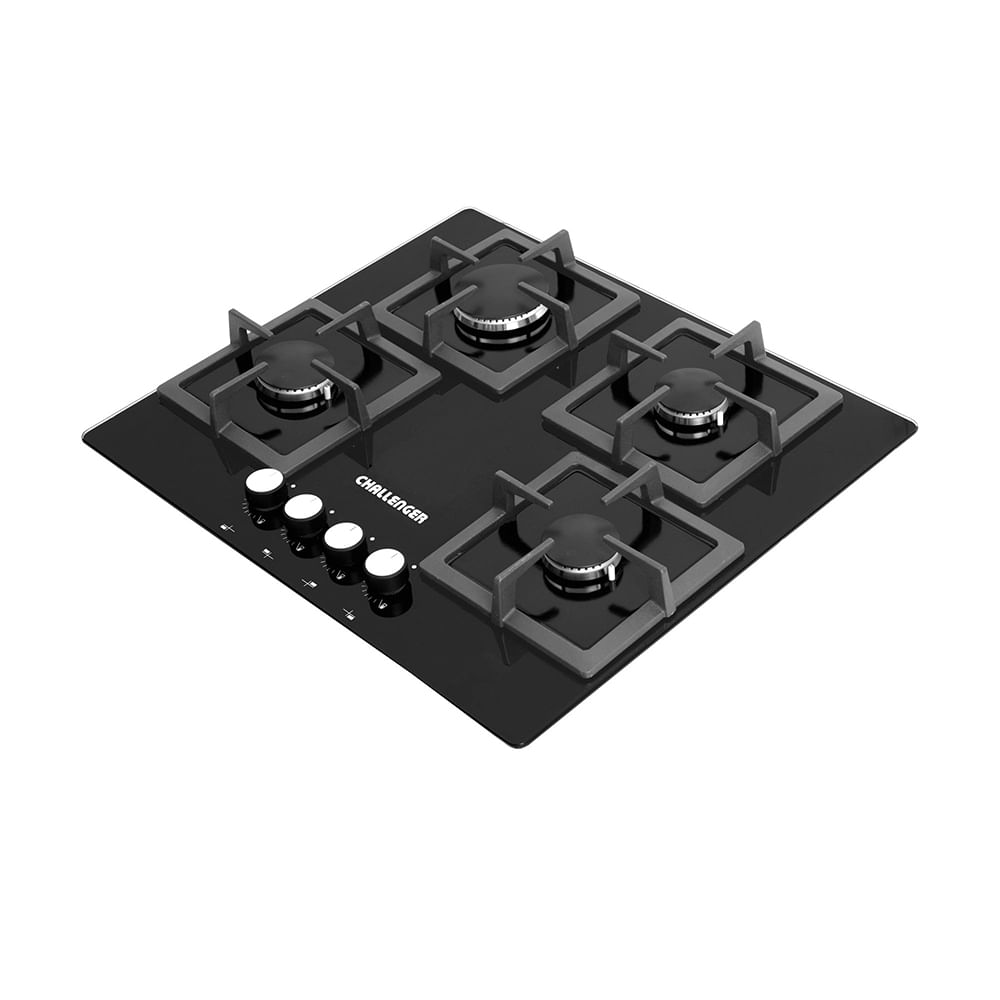 Estufa Challenger de Empotrar 4 Puestos Gas Natural Sq 6762 Ae Negro