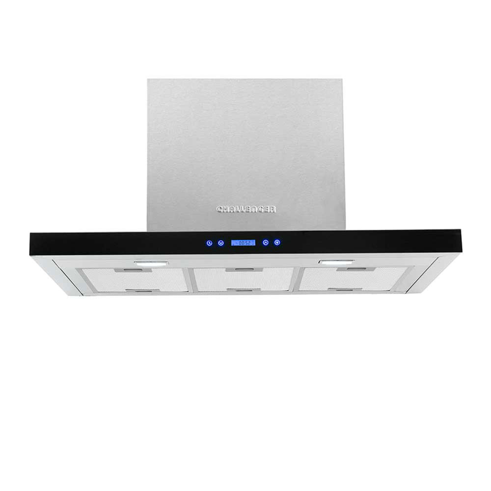 Campana tipo península Challenger 90cm CX4984 Negro