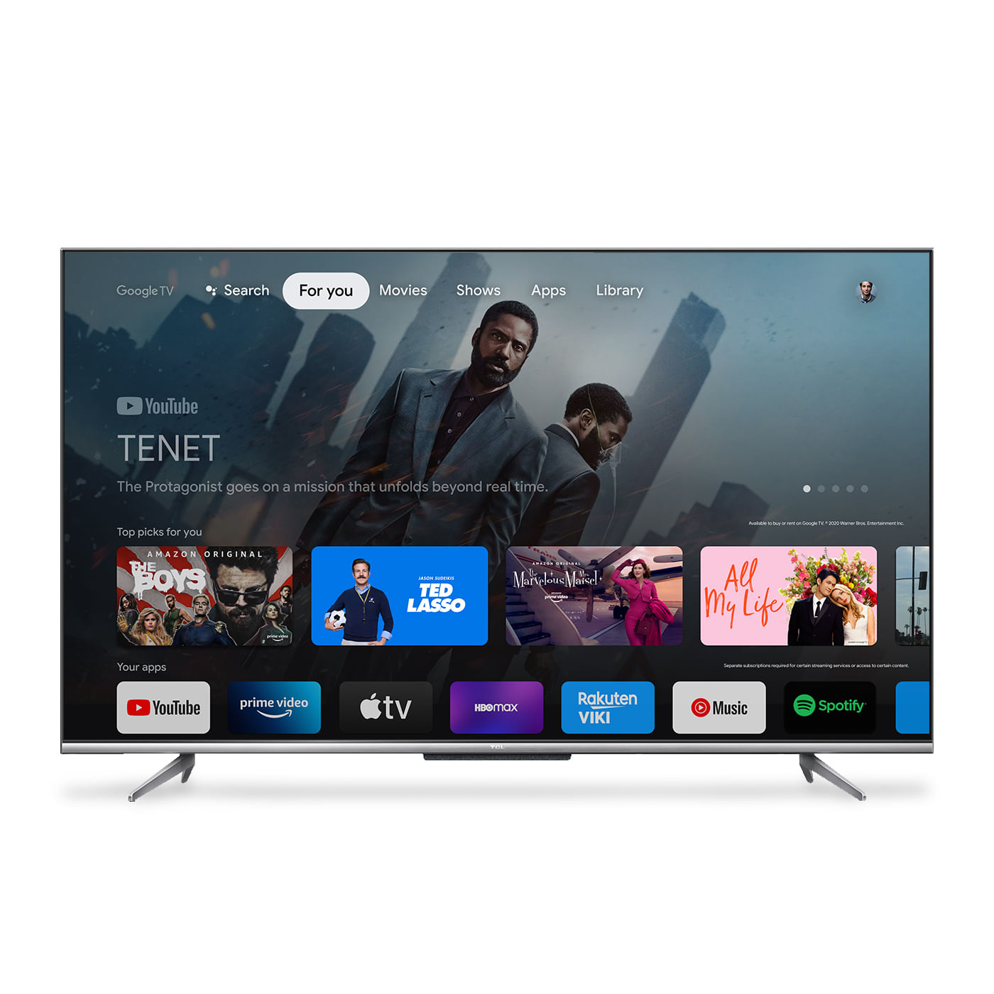 Televisor TCL Smart Tv LED UHD 4K 55" 55P725