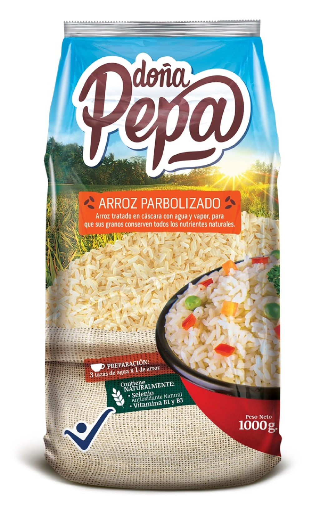 Arroz Doña Pepa parbolizado x1000g