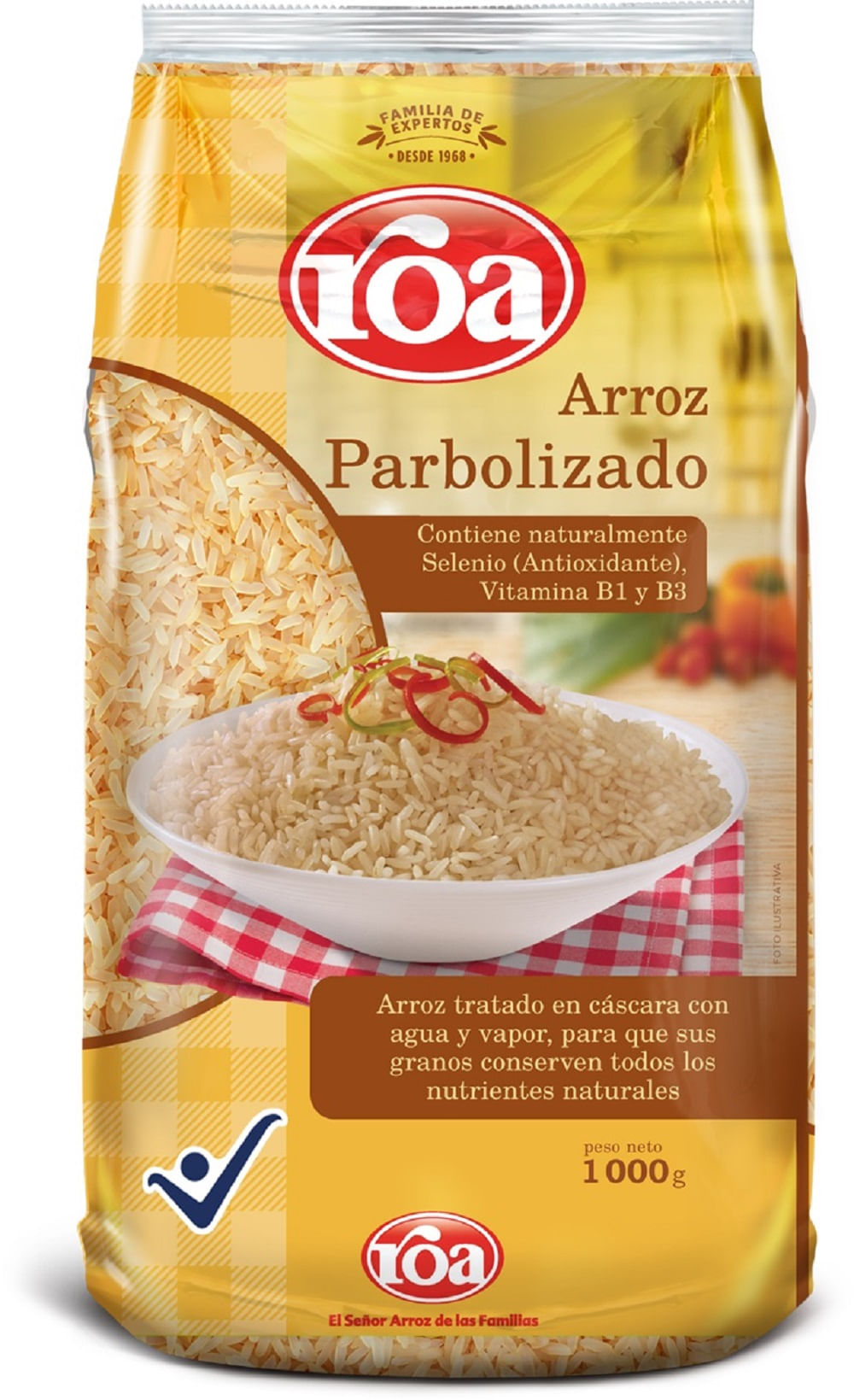 Arroz Roa parbolizado x1000g