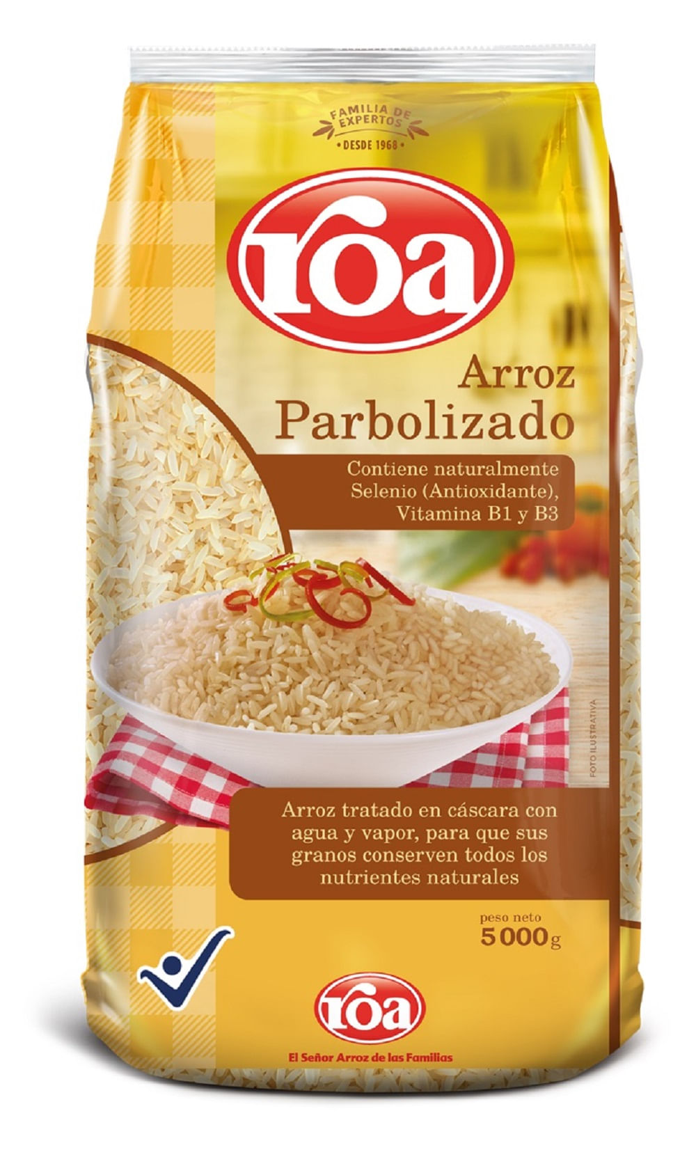 Arroz Roa parbolizado x5000g
