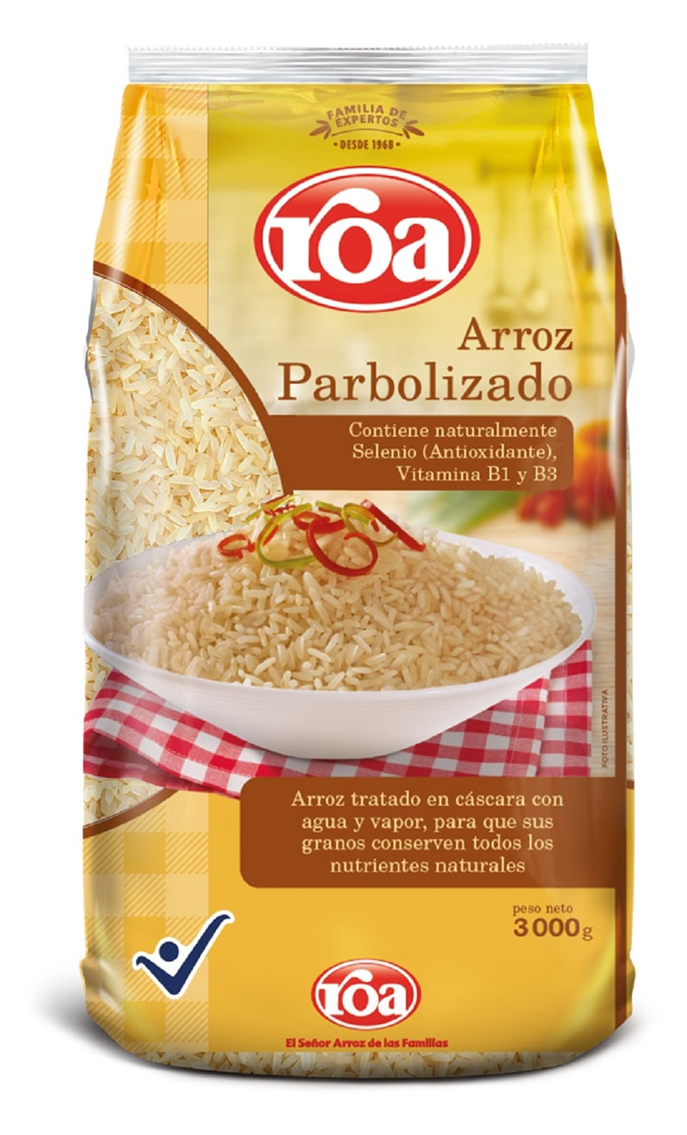 Arroz Roa parbolizado x3000g
