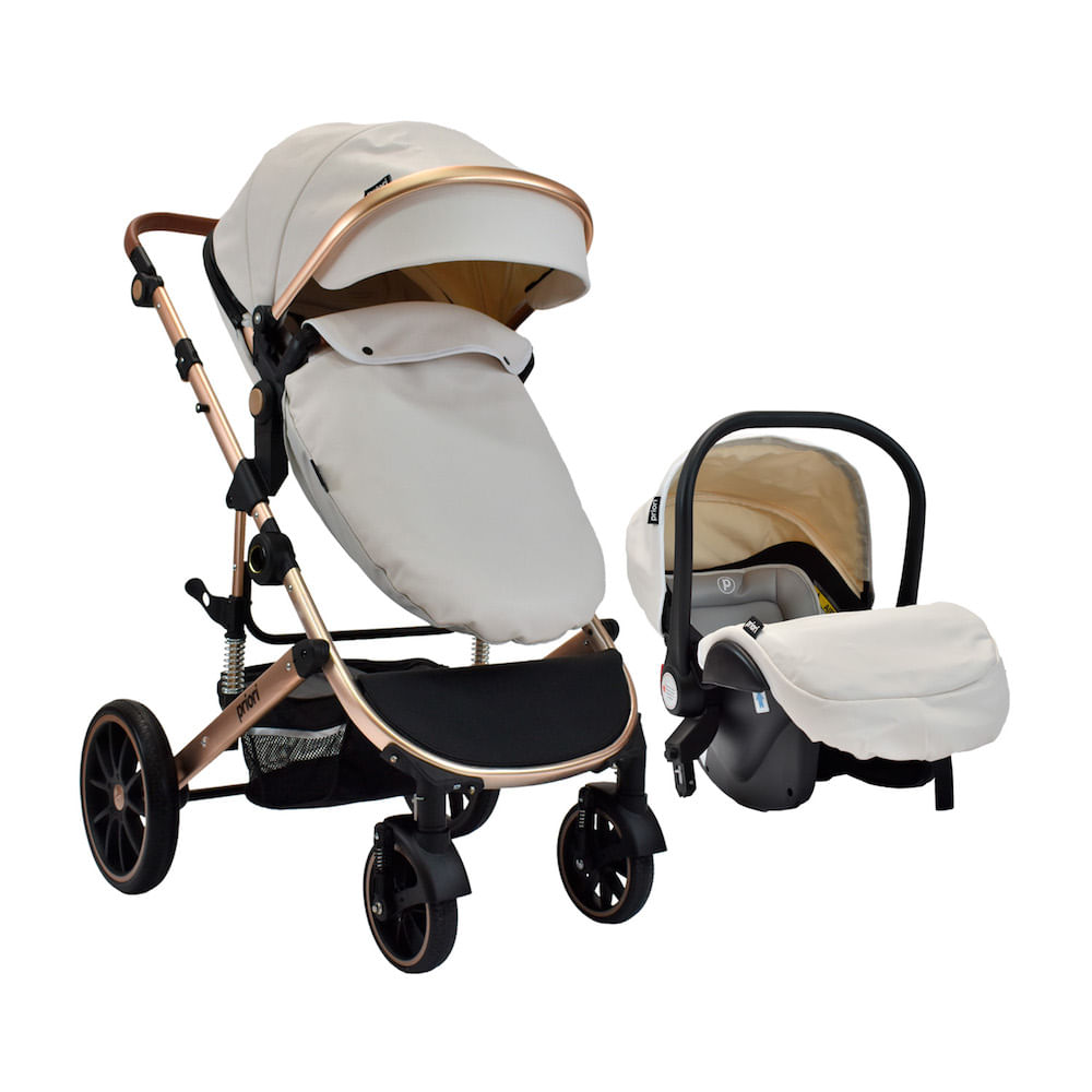 Coche Bebé Travel System Milo Ts Blanco Gris de Priori