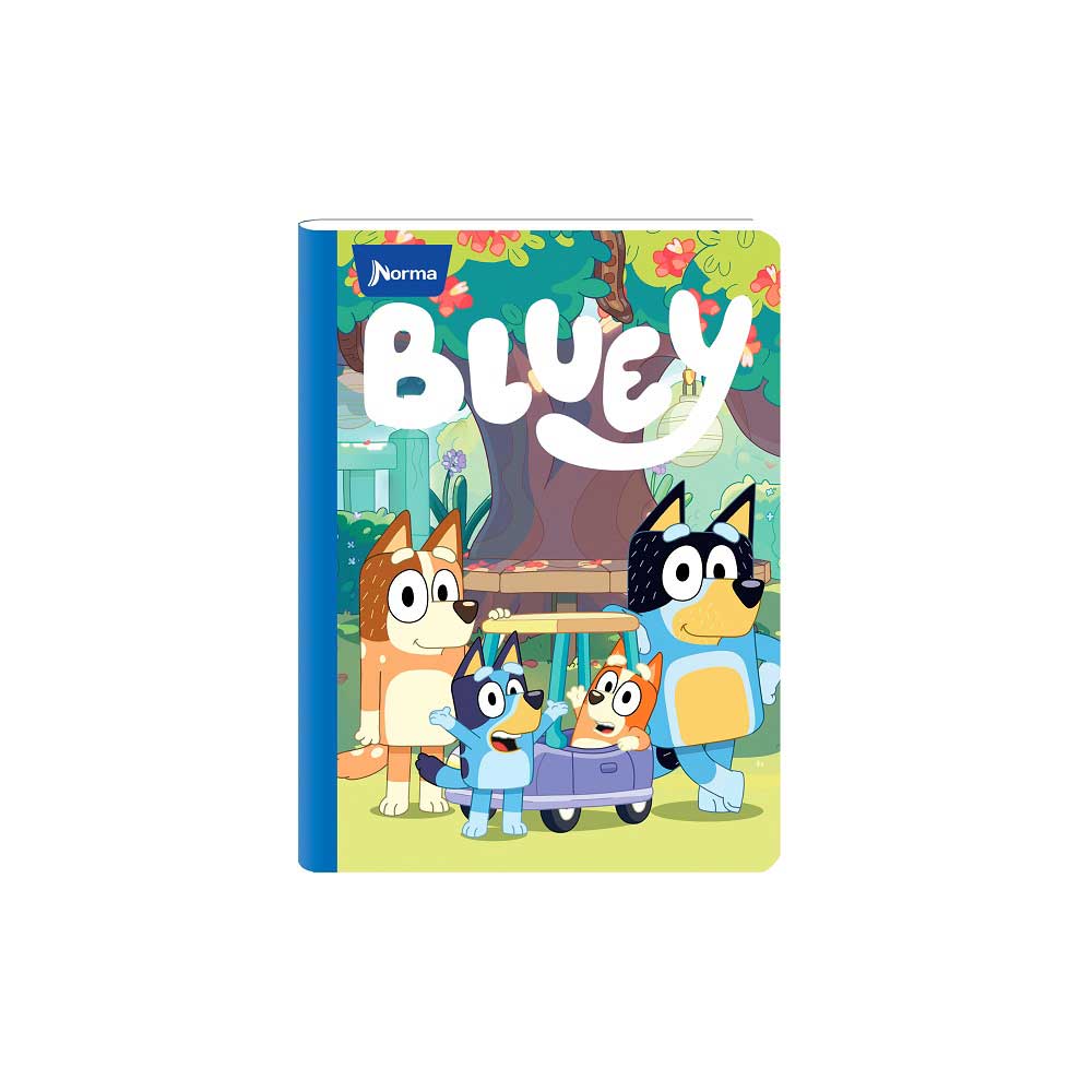 Cuaderno Cosido Bluey Mediano 50 Hojas Rayado Norma Surtido