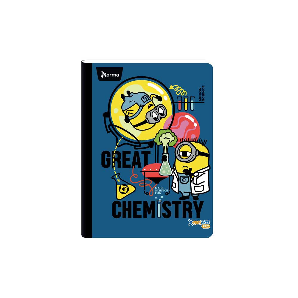 Cuaderno Cosido Minions Mediano 100 Hojas Doble Línea Norma Surtido