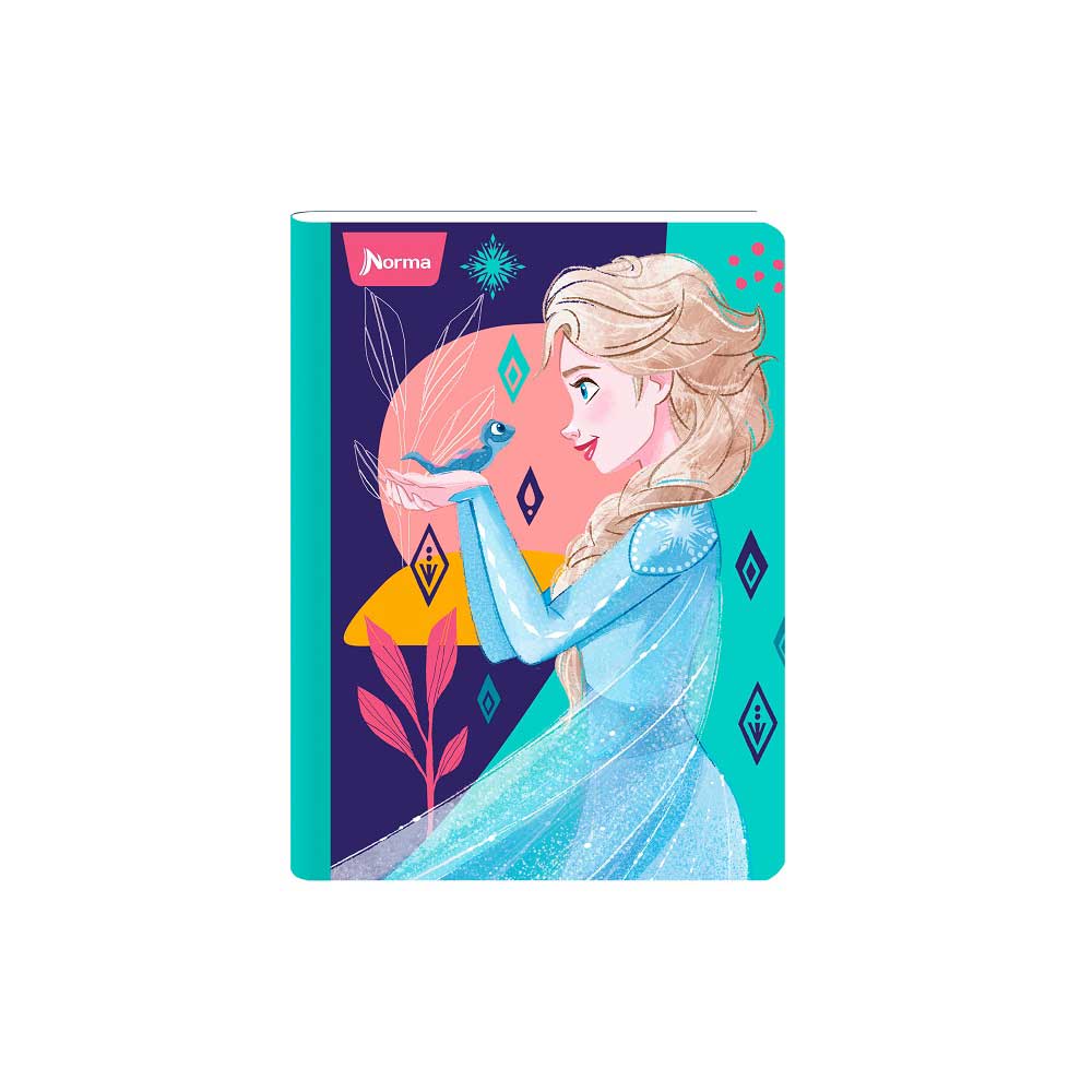 Cuaderno Cosido Frozen Mediano 100 Hojas Doble Línea Norma Surtido