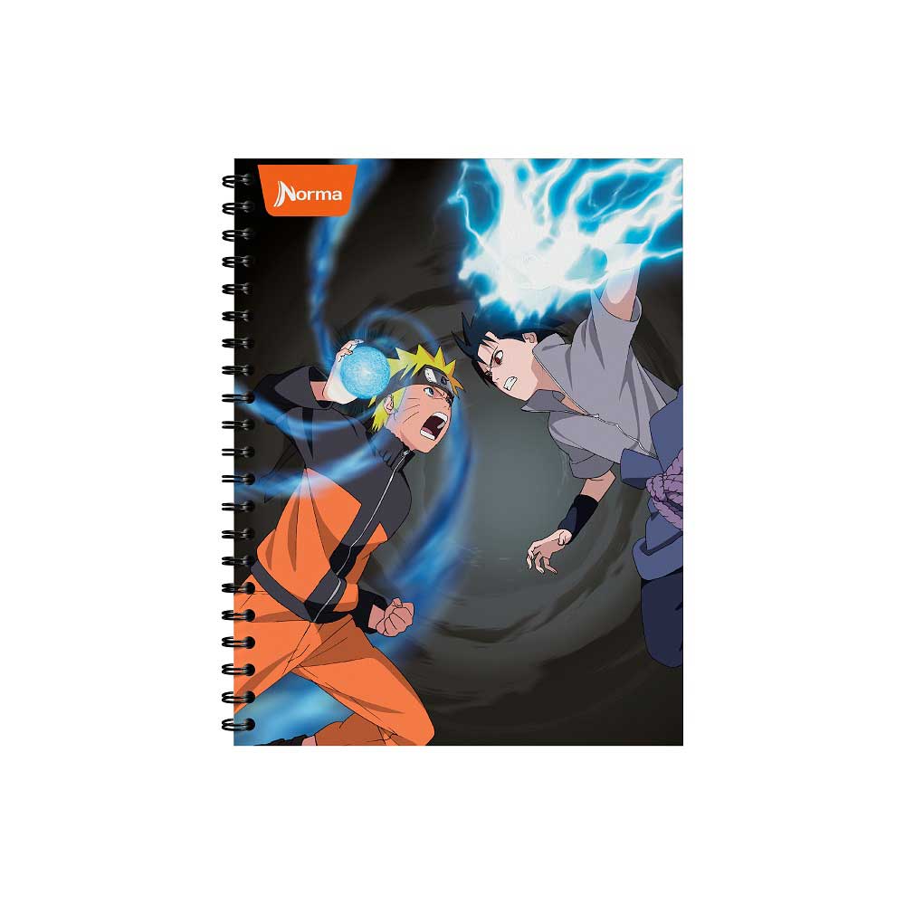 Cuaderno Argollado Durabook 105 Naruto 80 Hojas Cuadriculado Norma Surtido