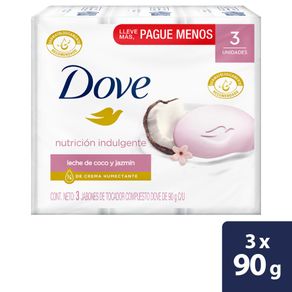 Jabón Dove Leche de Coco Barra 90g