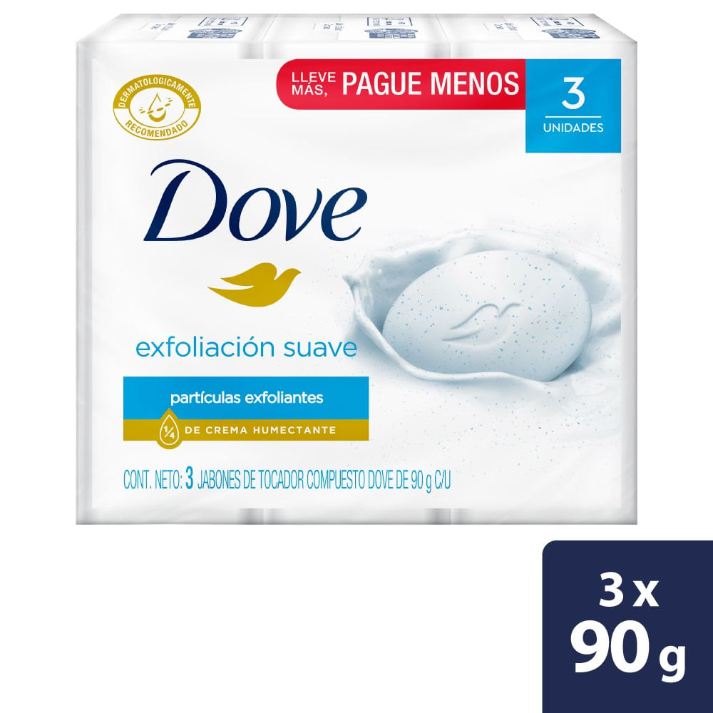 Jabón Dove Exfoliación Barra 90g