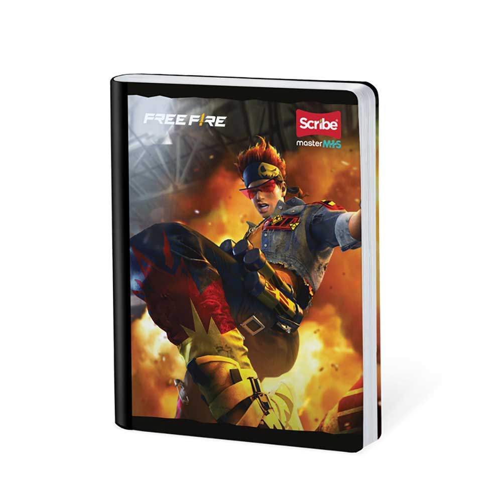 Cuaderno Cosido 95 Free Fire 50 Hojas Cuadriculado Scribe Surtido