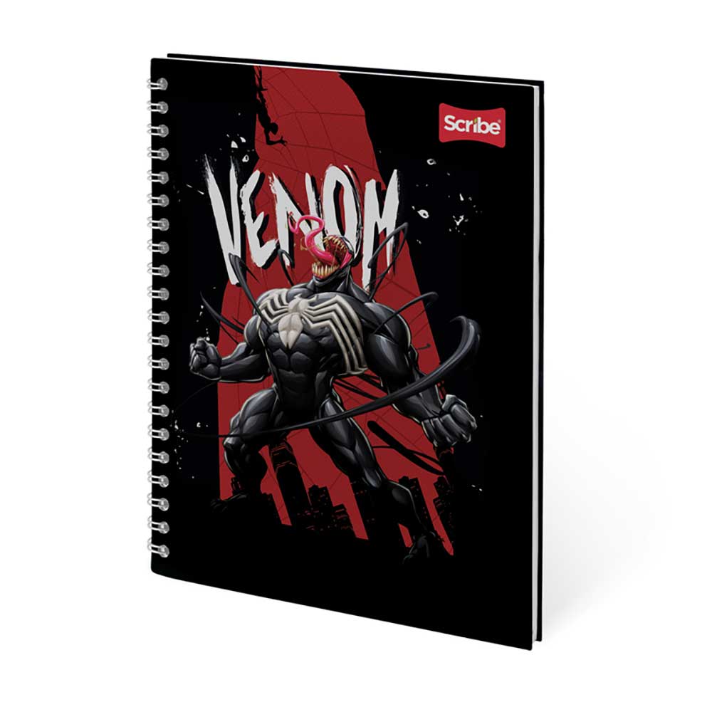 Cuaderno Argollado Pasta Dura 105 Venom 80 Hojas Cuadriculado Scribe  Surtido