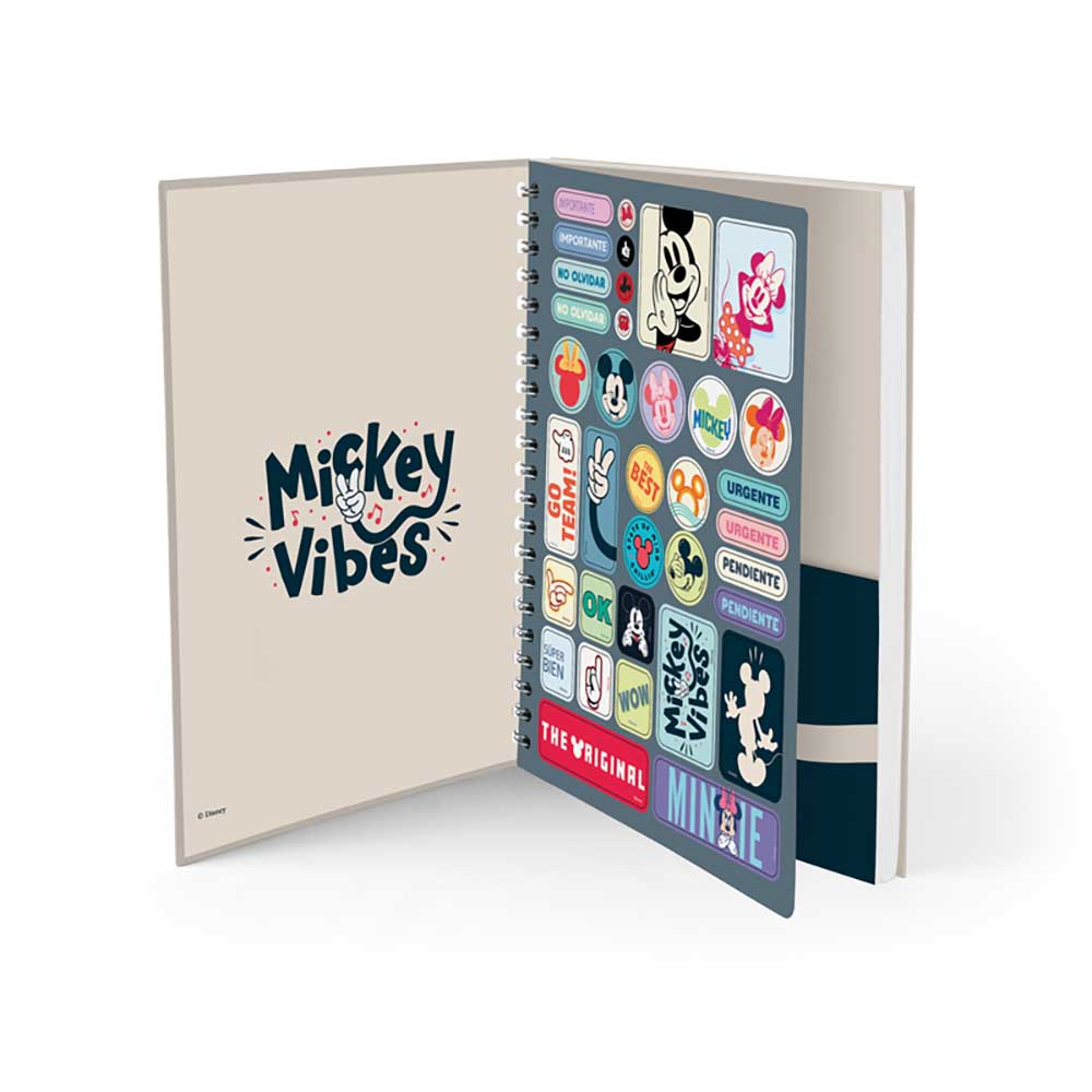 Cuaderno 7 Materias 95 Mickey 175 Hojas Mixto Scribe Surtido