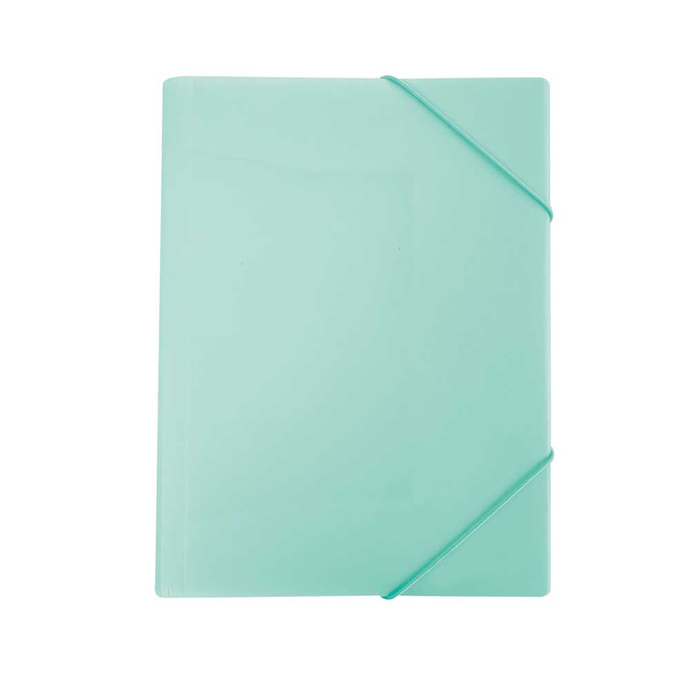 Carpeta Plástica Resorte Azul Pastel Scribe