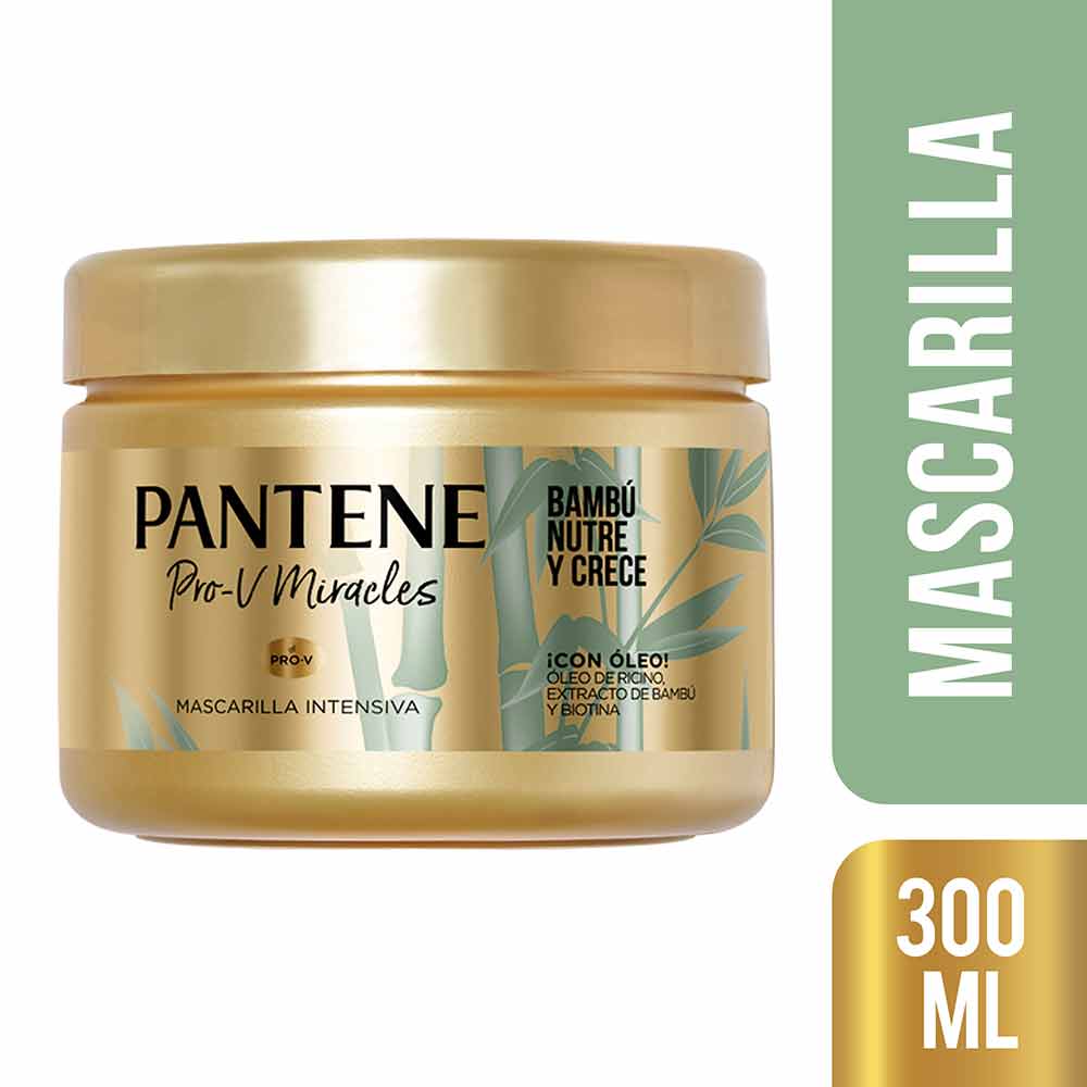 Mascarilla Intensiva Pantene Pro-V Miracles Bambú Nutre & Crece x300ml
