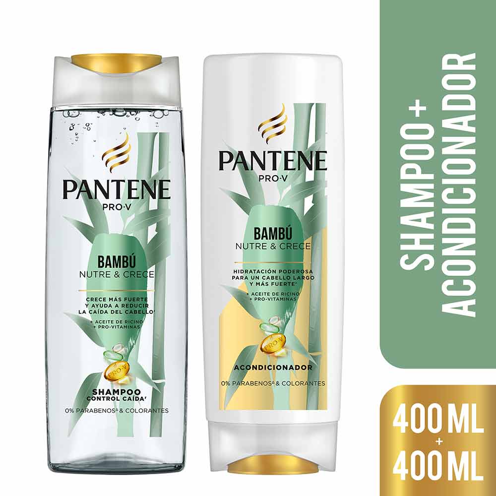Shampoo Pantene Bambú x400mL + Acondicionador x400mL