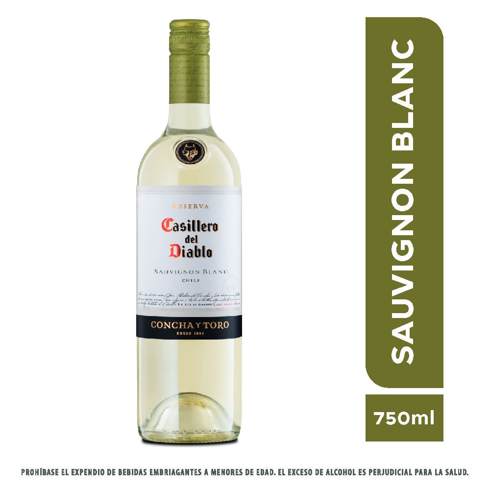 Vino Casillero Del Diablo sauvignon blanc x750ml