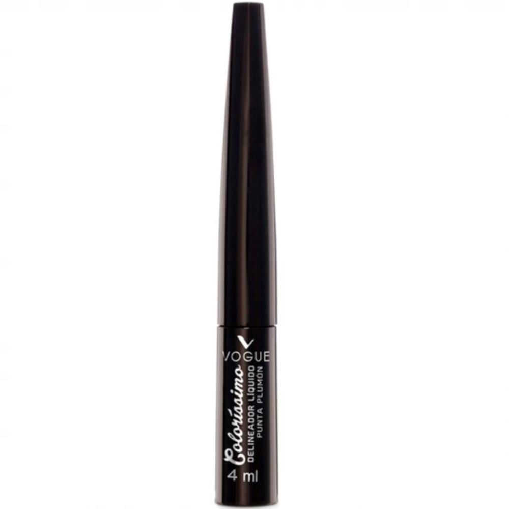 Delineador Vogue Colorissimo negro líquido aprueba agua x4ml