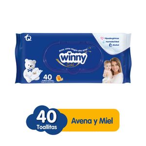 Toallitas Winny Avena y Miel paquete x40und