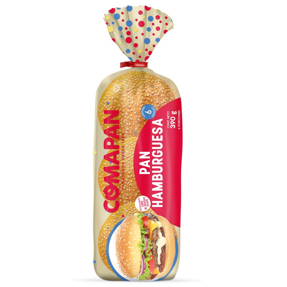 Pan Comapan hamburguesa x6und x390g