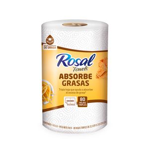 Toallas de cocina Rosal Absorbe Grasas x1und x80hojas