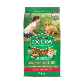 Comida para perro Dog Chow Cachorros medianos y grandes x2kg