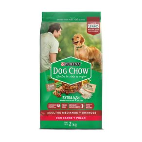 Comida para perro Dog Chow Adultos medianos y grandes x2kg