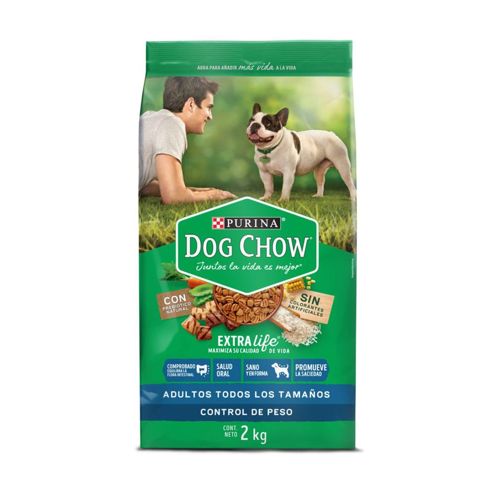 Comida para perro Dog Chow control de peso light x2kg